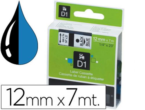 Fita dymo d1 preto-azul 12 mm x 7 mt , Dymo , 18601 , 5411313450164